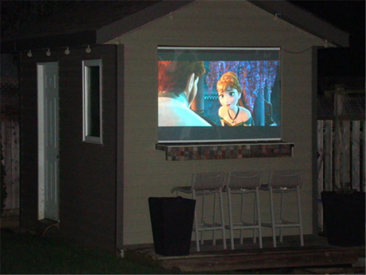 smart film used as projection film for home theatre